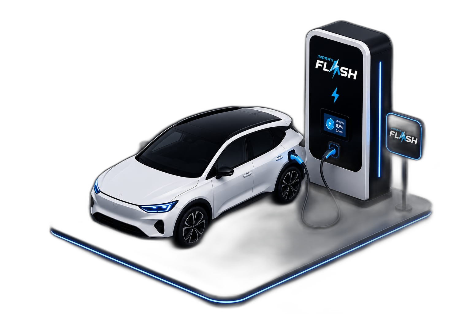 Indra's Flash EV Charger — Fast. Reliable. Everywhere.
